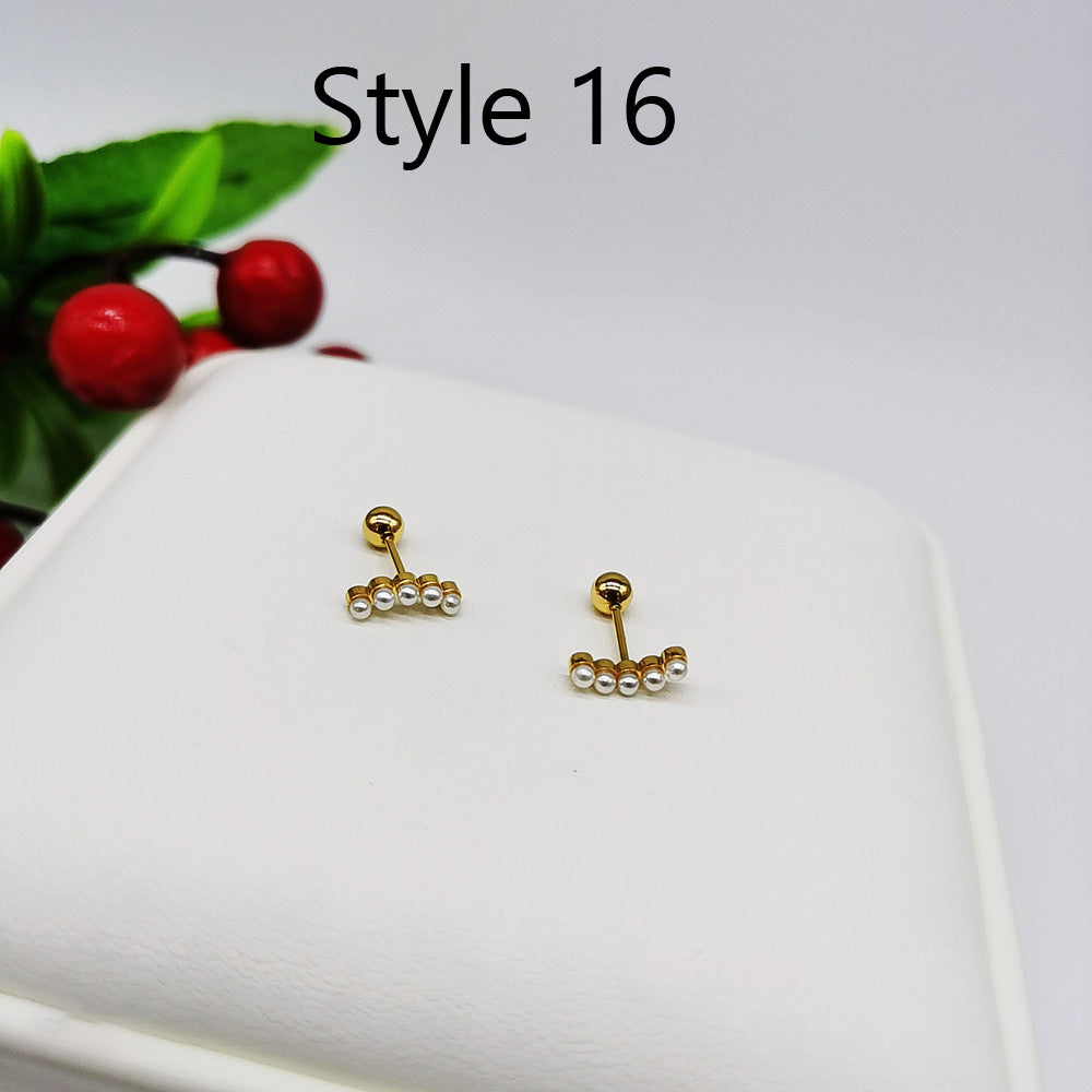 New fine needle screw with super flash small ear bone nail for female