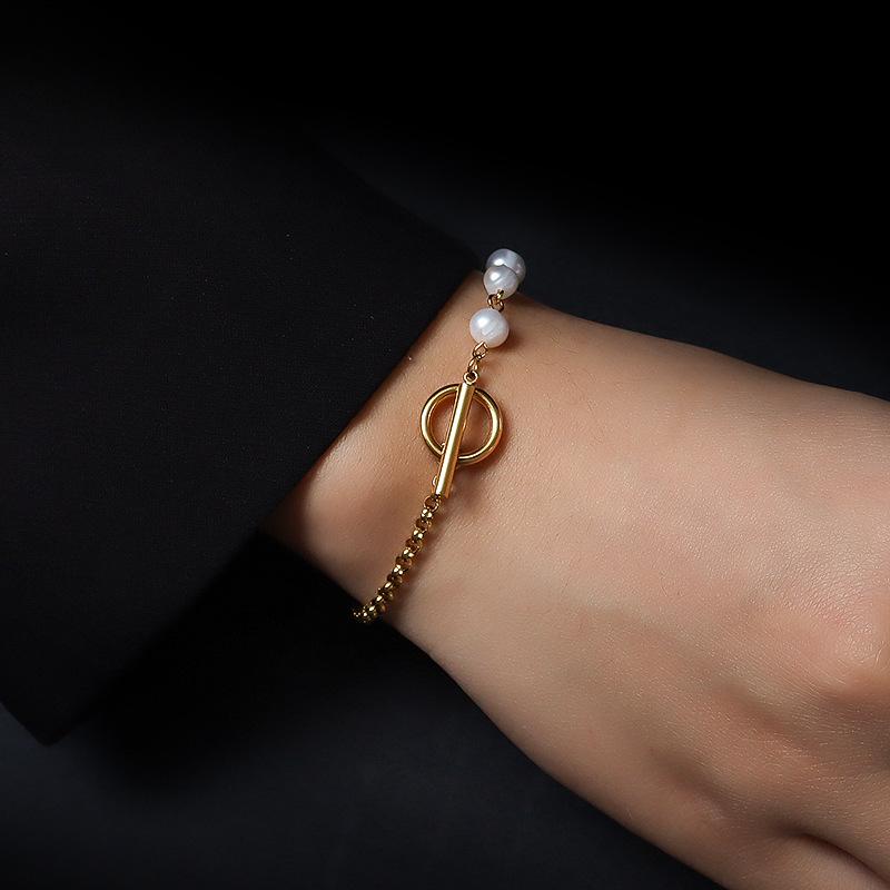 Freshwater Pearl OT Buckle Bracelet