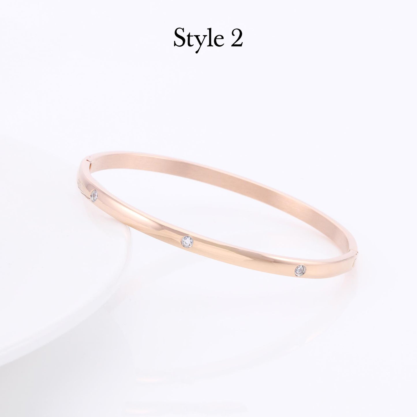 Non-fading korean style fashion torus bracelet