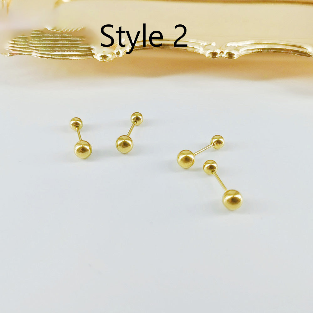 New fine needle screw with super flash small ear bone nail for female