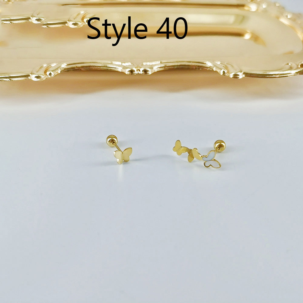 New fine needle screw with super flash small ear bone nail for female