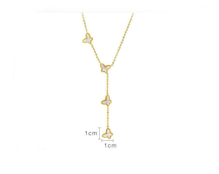 Non-fading Butterfly Necklace Hand and Anklet Set