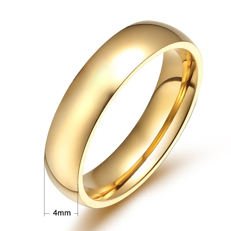 Non-fading women's simple index finger pinky ring