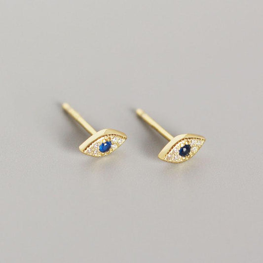 S925 Silver Devil's Eye Stud Earrings