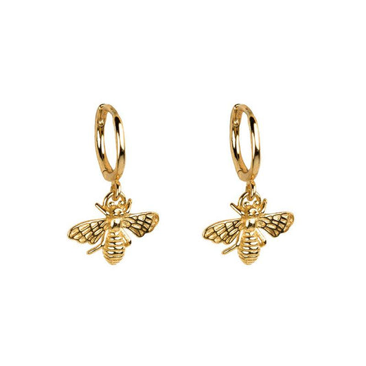 S925 Silver Needle Vintage Bee Earrings Stud Earrings