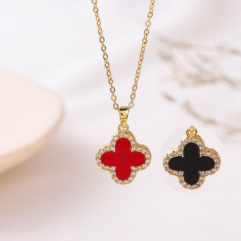 Non-fading Romantic four-leaf clover necklace