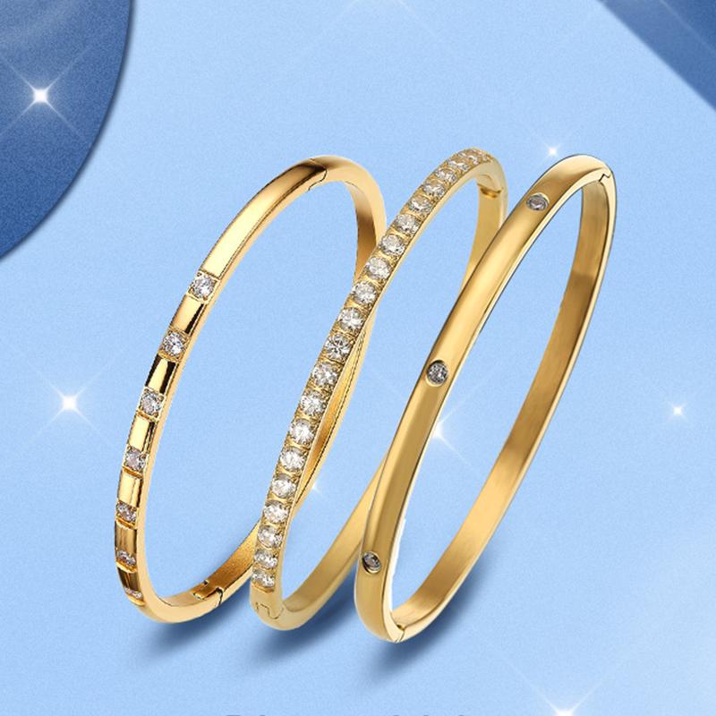 Non-fading korean style fashion torus bracelet