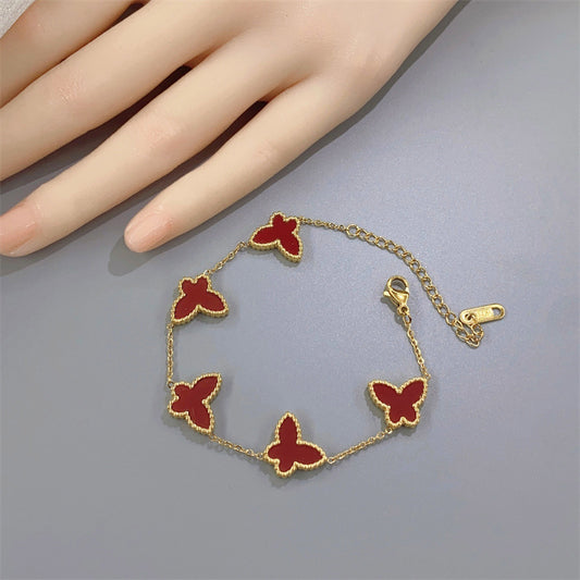 Non-fading Double Sided Butterfly Bracelet