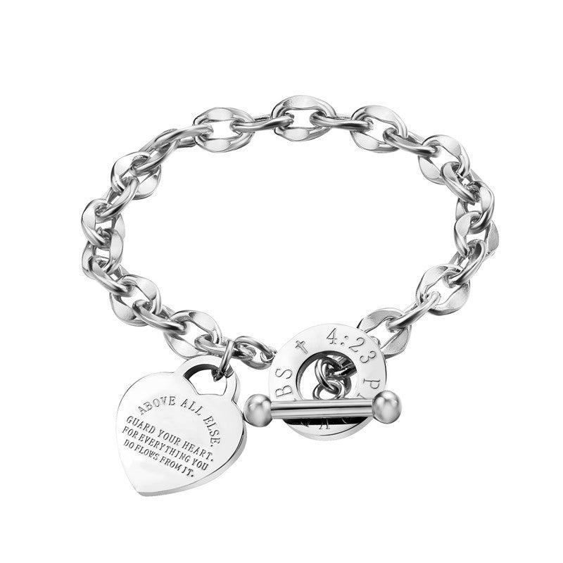 Non-fading O word chain love bracelet