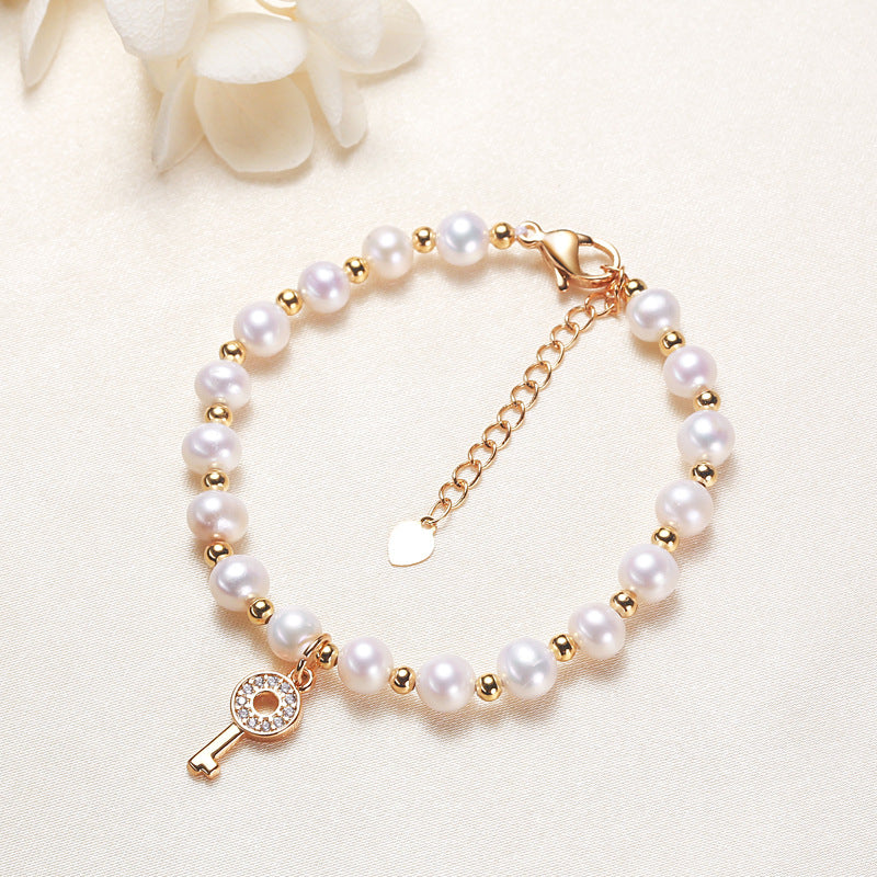 Baroque national style jewelry Freshwater Pearl Bracelet