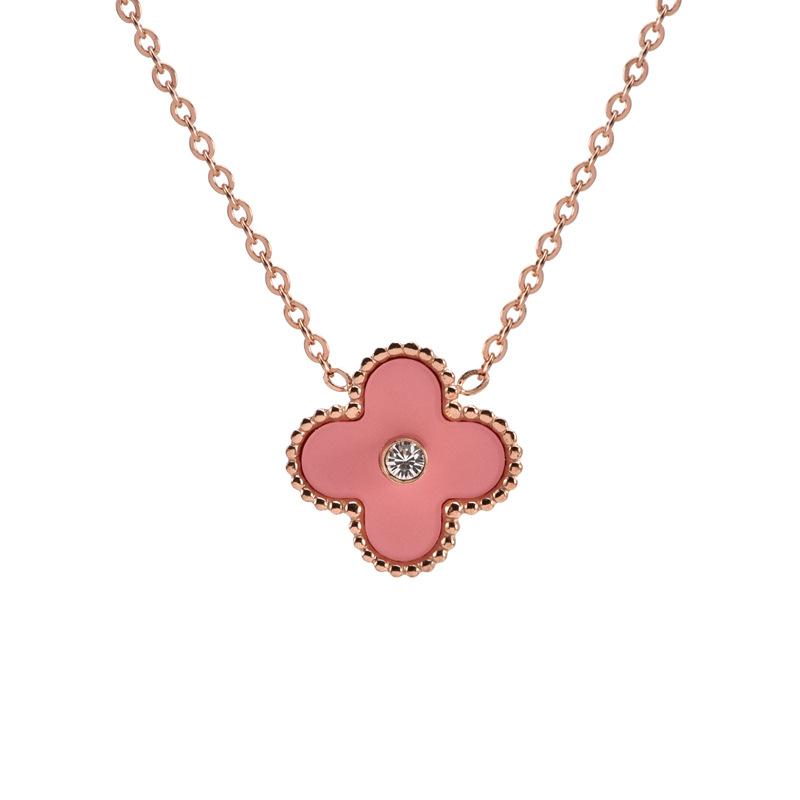 Non-fading Romantic four-leaf clover necklace