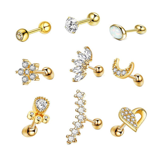 Women's ear nail set Cartilage Earrings