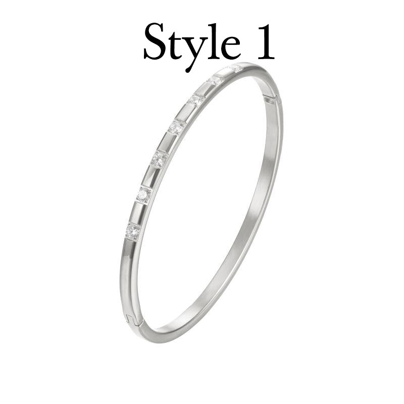 Non-fading korean style fashion torus bracelet