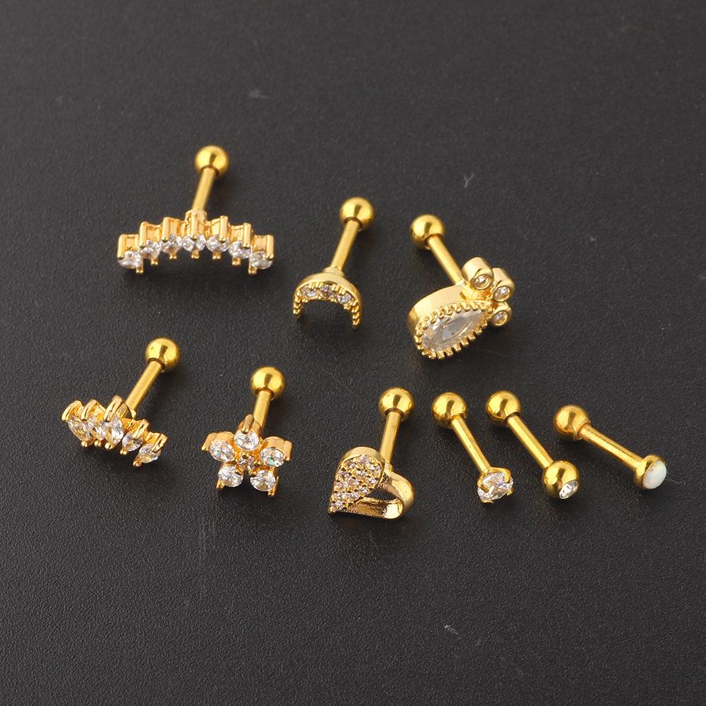 Women's ear nail set Cartilage Earrings