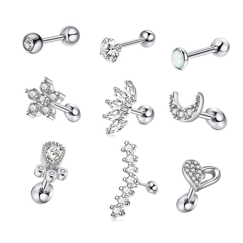 Women's ear nail set Cartilage Earrings