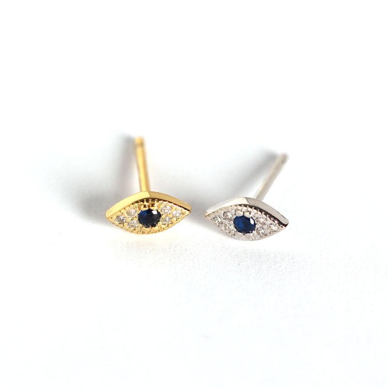 S925 Silver Devil's Eye Stud Earrings