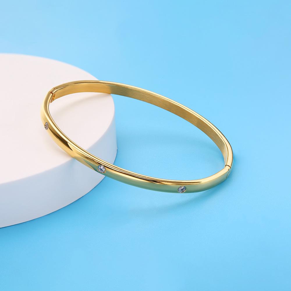 Non-fading korean style fashion torus bracelet