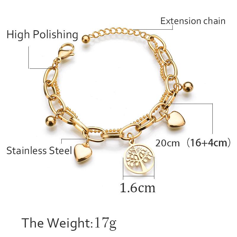 Non-fading Tree of Life Multilayer Ladies Bracelet