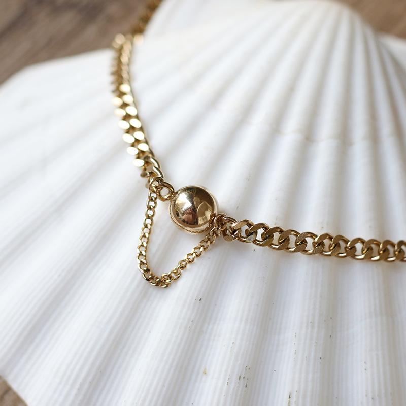 Non-fading Metal Ball Fringe Chain Ball Bracelet