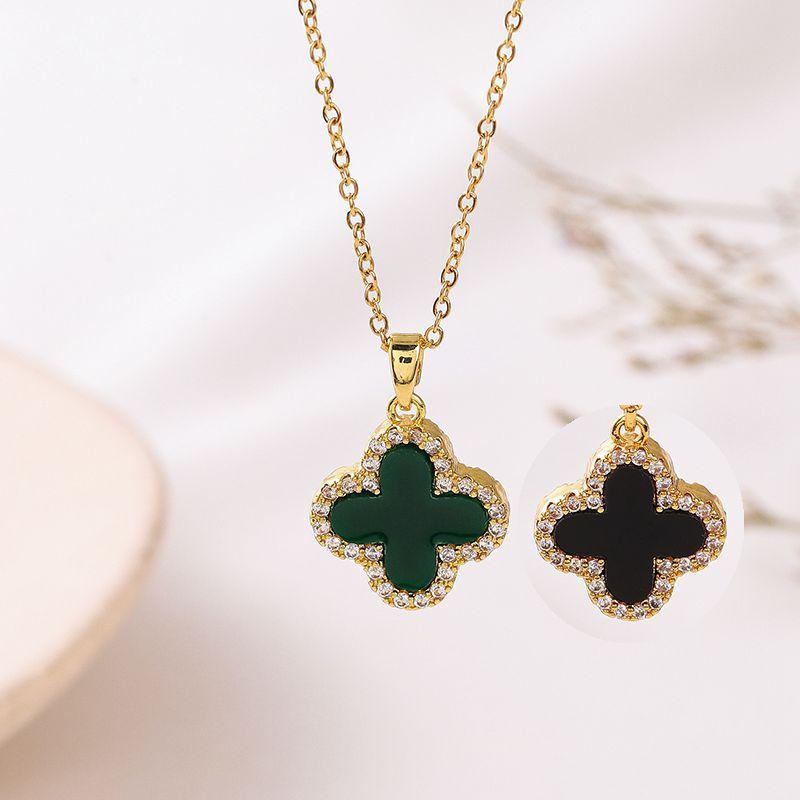 Non-fading Romantic four-leaf clover necklace