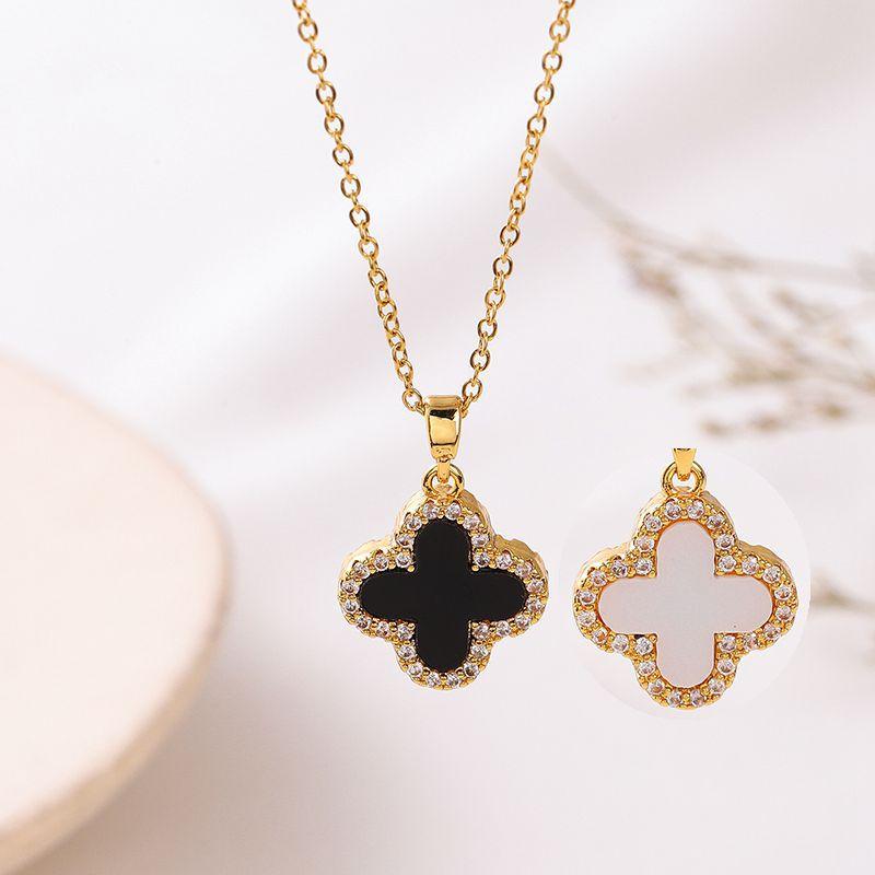 Non-fading Romantic four-leaf clover necklace